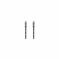 Hama 00205073, 10 m, Coaxial, Coaxial, Noir, Gris
