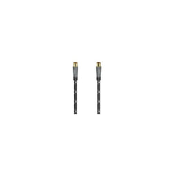 Hama 00205073 câble coaxial 10 m Noir, Gris