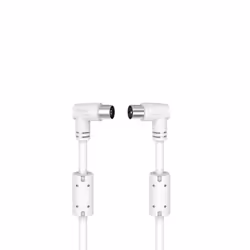 Hama 00205056, 1,5 m, Coaxial, Coaxial, Blanc