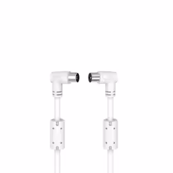 Hama 00205057, 3 m, Coaxial, Coaxial, Blanc
