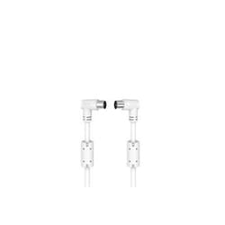 Hama 00205058 câble coaxial 5 m Blanc