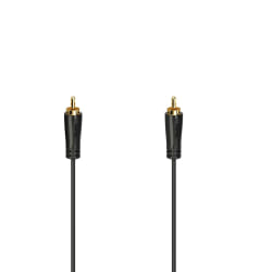 Hama 00205148 câble audio 1,5 m RCA Noir