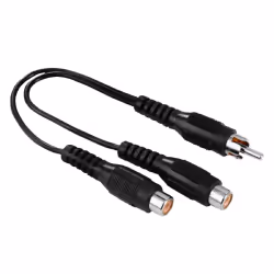Hama 00205183, RCA, Mâle, 2 x RCA, Femelle, Noir