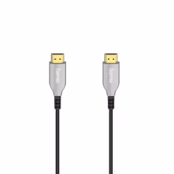 Hama 00205274, 10 m, HDMI Type A (Standard), HDMI Type A (Standard), Compatibilité 3D, 18 Gbit/s, Noir, Argent