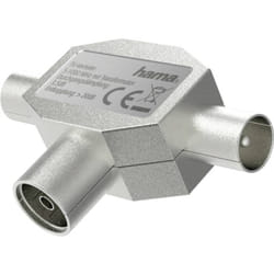 Hama 00205236 séparateur ou commutateur de câbles Diviseur de câbles Argent