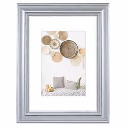 Hama Lobby, Verre, Polystyrène, Argent, Cadre pour une seule photo, Table, Mur, 13 x 18 cm, Rectangulaire