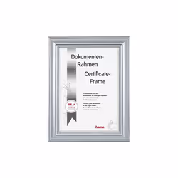 Hama Lobby, Verre, Polystyrène, Argent, Cadre pour une seule photo, Table, Mur, 15 x 20 cm, Rectangulaire