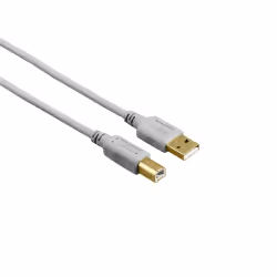 Hama 00200903, 1,5 m, USB A, USB B, USB 2.0, 480 Mbit/s, Gris