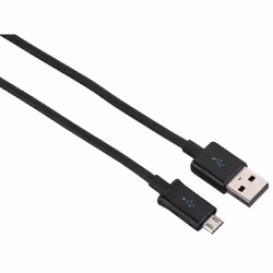 Hama 00200904, 0,9 m, USB A, Micro-USB B, USB 2.0, 480 Mbit/s, Noir