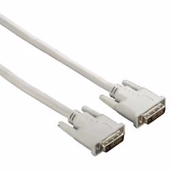 Hama 00200931, 1,5 m, DVI-D, DVI-D, Mâle, Mâle, Gris