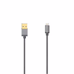 Hama 00200501, 0,75 m, Lightning, USB A, Mâle, Mâle, Anthracite