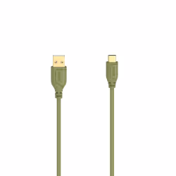 Hama Flexi-Slim, 0,75 m, USB C, USB A, USB 2.0, 480 Mbit/s, Vert