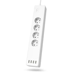 Hama 00176574 multiprise 1 m 4 sortie(s) CA Intérieure Blanc