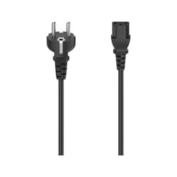 Hama 00200738 câble électrique Noir 2,5 m Prise d'alimentation type C Coupleur C14