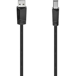 Hama 00200602 câble USB 1,5 m USB 2.0 USB A USB B Noir