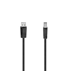 Hama 00200603 câble USB 3 m USB 2.0 USB A USB B Noir