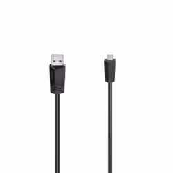 Hama 00200606, 1,5 m, Mini-USB B, USB A, USB 2.0, 480 Mbit/s, Noir