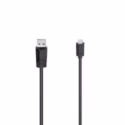 Hama 00200608, 1,5 m, Micro-USB A, USB A, USB 2.0, 480 Mbit/s, Noir