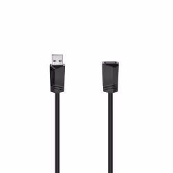 Hama 00200618, 0,75 m, USB A, USB A, USB 2.0, 480 Mbit/s, Noir