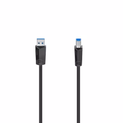 Hama 00200625, 1,5 m, USB A, USB B, USB 3.2 Gen 1 (3.1 Gen 1), 5000 Mbit/s, Noir