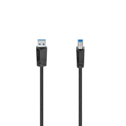 Hama 00200625 câble USB 1,5 m USB 3.2 Gen 1 (3.1 Gen 1) USB A USB B Noir