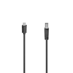 Hama 00200642 câble USB 1,5 m USB 2.0 USB C USB B Noir