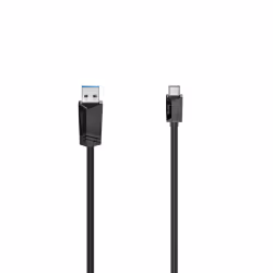 Hama 00200652, 1,5 m, USB C, USB A, USB 3.2 Gen 1 (3.1 Gen 1), 5000 Mbit/s, Noir