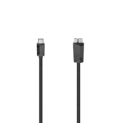Hama 00200655 câble USB 0,75 m USB 3.2 Gen 1 (3.1 Gen 1) USB C Micro-USB A Noir