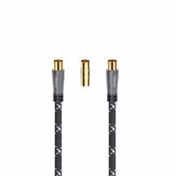 Hama 7205292 câble coaxial 1,5 m Noir, Or - Vue supplémentaire 2