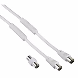 Hama 7205301 câble coaxial 3 m Blanc