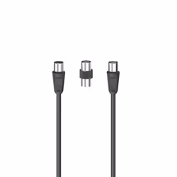 Hama 7205302 câble coaxial 1,5 m Noir