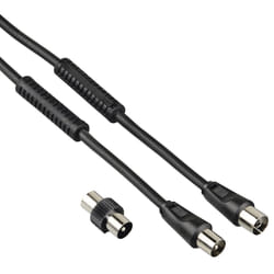 Hama 00205303 câble coaxial 1,5 m Noir