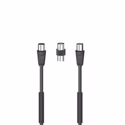 Hama 00205303 câble coaxial 1,5 m Noir