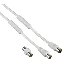 Hama 7205307 câble coaxial 5 m Blanc