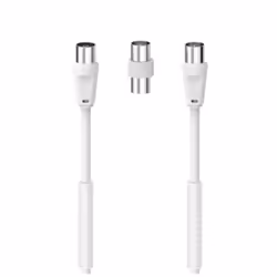 Hama 7205307 câble coaxial 5 m Blanc