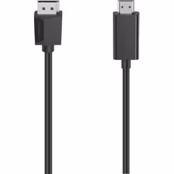 Hama 00200712, 1,5 m, DisplayPort, HDMI, Mâle, Mâle, Droit