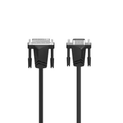 Hama 00200714 câble vidéo et adaptateur 1,5 m DVI-I VGA (D-Sub) Noir