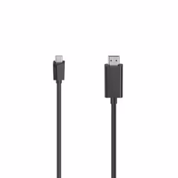 Hama 00200718, 1,5 m, USB C, HDMI Type A (Standard), Noir