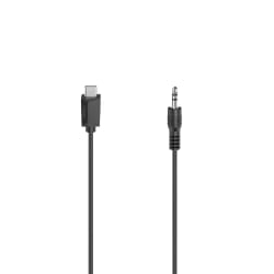 Hama 00200729 câble audio 0,75 m 3,5mm USB Type-C Noir