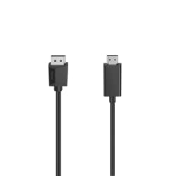 Hama 00205144 câble vidéo et adaptateur 1,5 m DisplayPort HDMI Noir