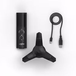 uRage Stream 750 HD Illuminated Noir Microphone de table