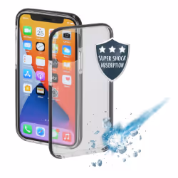 Hama Protector, Housse, Apple, iPhone 12, Noir, Transparent