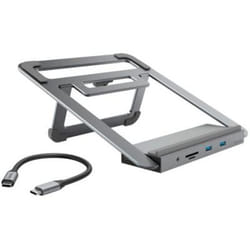 Hama 00200106 station d'accueil Avec fil USB 3.2 Gen 1 (3.1 Gen 1) Type-C Anthracite, Gris