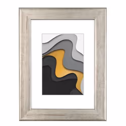 Hama Vigo, Bois, Argent, Cadre pour une seule photo, Mat, Mur, 28 x 35 cm