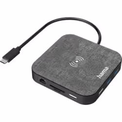 Hama 00200134, USB 3.2 Gen 1 (3.1 Gen 1) Type-C, 10,100,1000 Mbit/s, Noir, Gris, MicroSD (TransFlash), MicroSDHC, MicroSDXC,  ...
