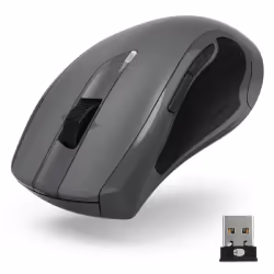 Hama MW-900 V2, Droitier, Laser, RF sans fil, 3200 DPI, Gris