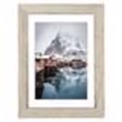 Hama Oslo, Verre, Panneaux MDF, Gris, Pin, Cadre pour une seule photo, Table, Mur, 10 x 15 cm, Réfléchissant