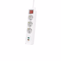 Hama 00133757, Intérieure, Blanc, 3 sortie(s) CA, 18 W, Court-circuit, 1 pièce(s)