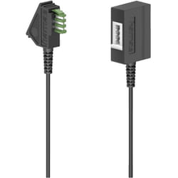 Hama 00201102 câble de téléphone 10 m Noir