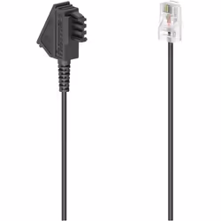 Hama 00201111, 0,5 m, RJ-45, TAE (F), Noir, Mâle, Mâle